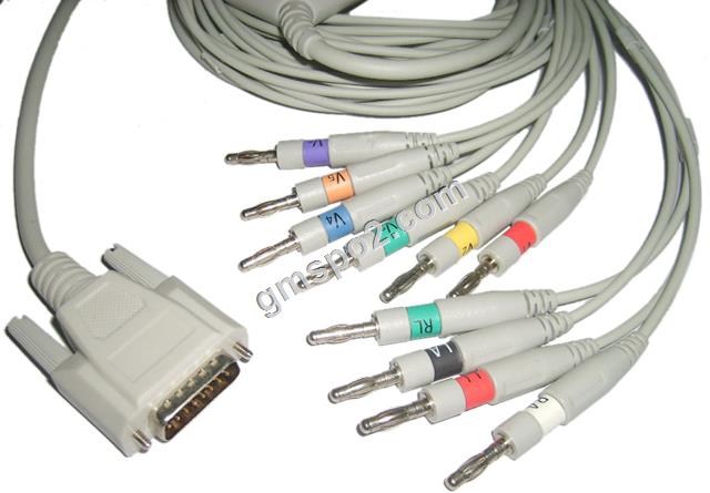 BiocareNihon Kohden EKG cable Banana.jpg