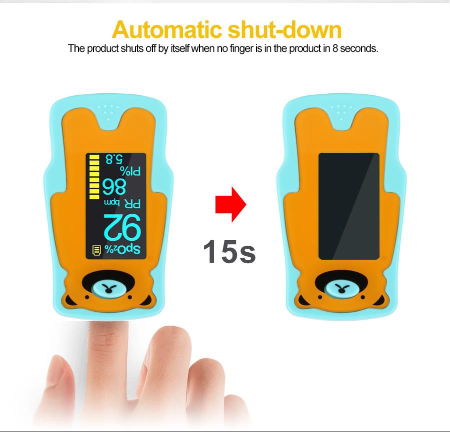 Oxímetro de dedo infantil 4