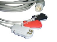 Uso com cabo de ECG de um pedaço de Philips com 3 Leadwires, AHA, chumbo, Grabber, 12PIN