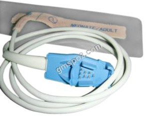 OXY-AF-10 descartável neonato/adulto Sensor Spo2, 8PIN macho, não-tecidos