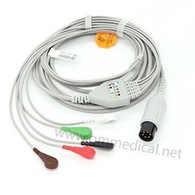 Cabo de ECG com 5 fios de chumbo para monitor de paciente