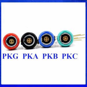 1P Conector médico PKG PKA PKB PKC 2-10pin 14 Pinos De Soquete fixo com cotovelo 90 graus Contato PCB Dois Keying