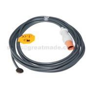 HP compatível adulto / criança pele sonda de temperatura de superfície, L = 3 m, 12 mm